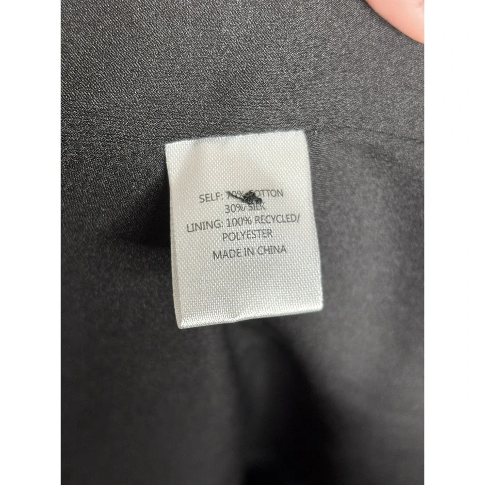 La Ligne Penelope Black Pleated Sleeveless Flowy Blouse - Picture 5 of 5